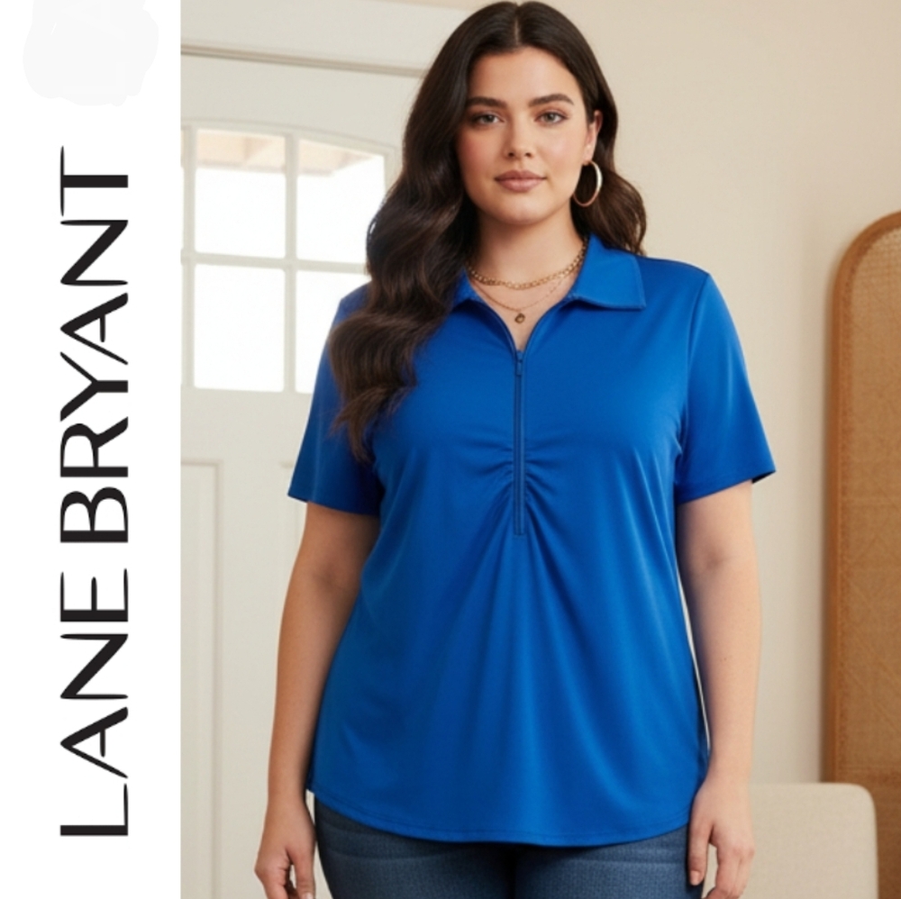 Lane Bryant Top w/zipper front